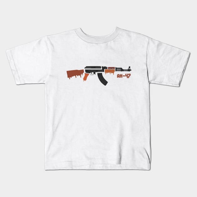 ak 47 chocolate Kids T-Shirt by naeli8